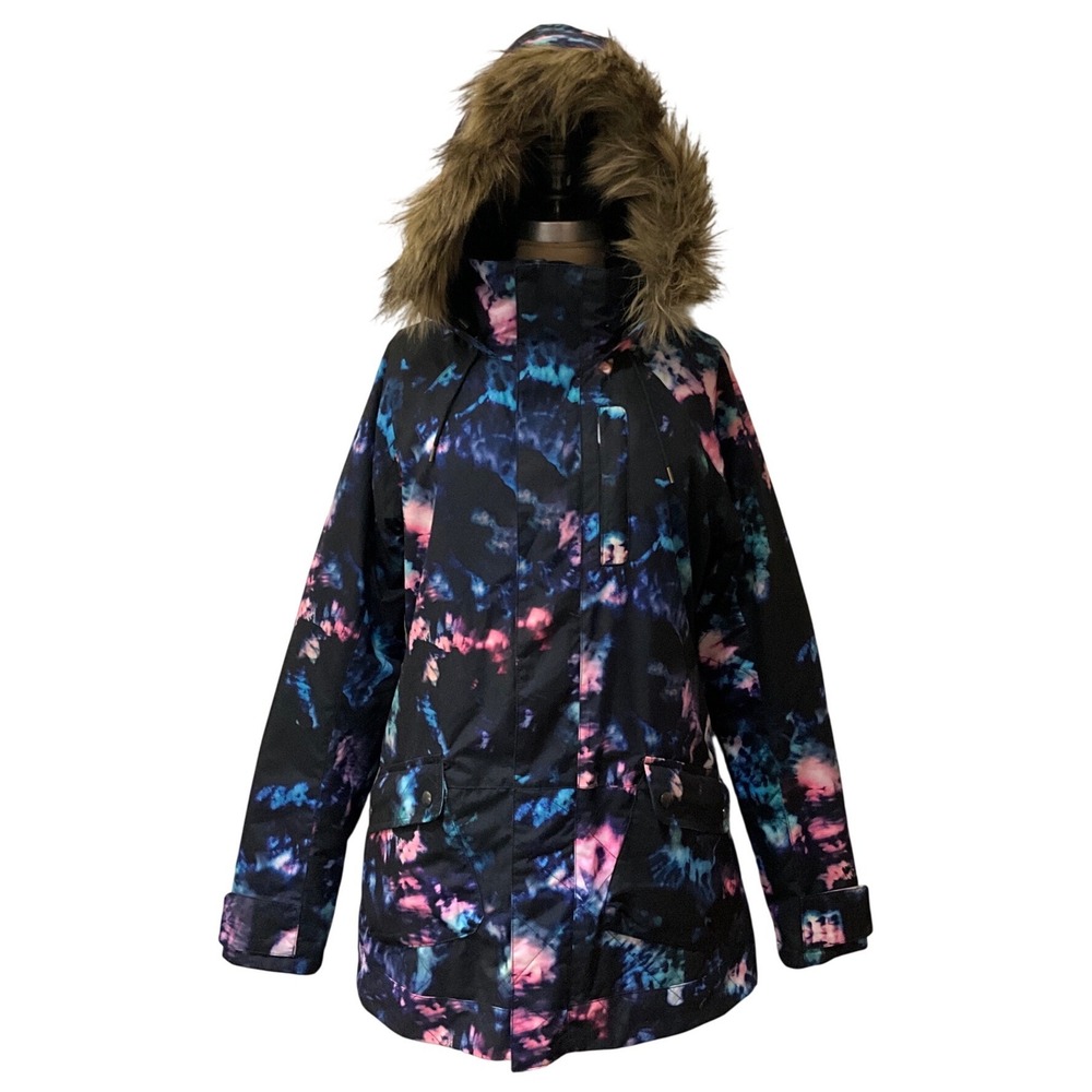Burton TWC Charlie White Collection DRYRIDE Tie Dye Snowboard Jacket Women's M